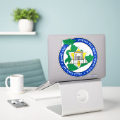 メシアニック時代「ユーフラテスへのナイル」ロゴ シール (デスク上のノートパソコン)