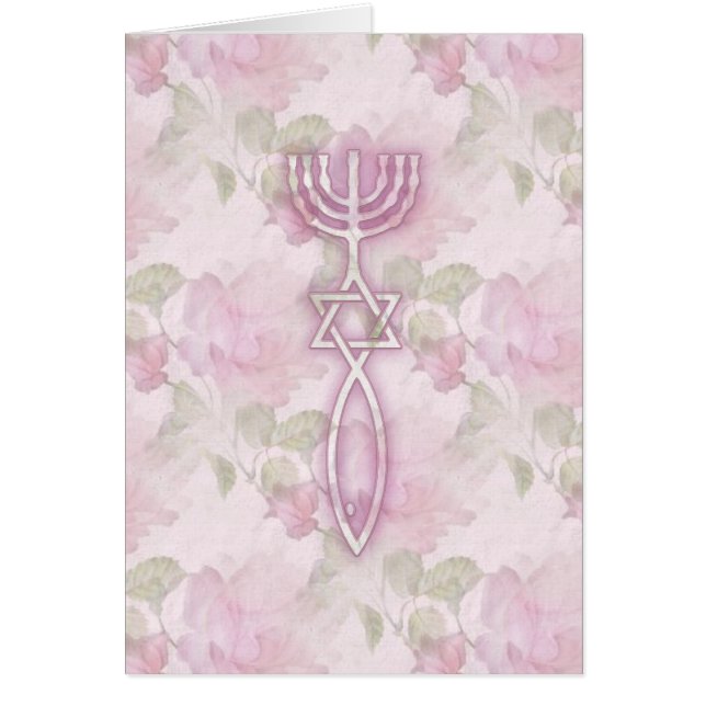 メシア的なシールの花柄 (正面)