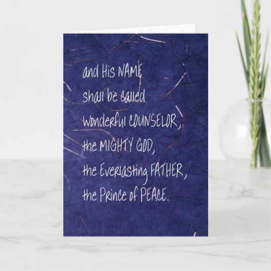 メシア・クリスマスの名前 シーズンカード (正面)