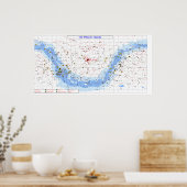 メシエ天体体星図 ポスター (キッチン)