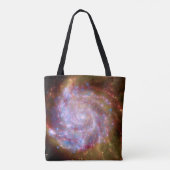 メシエ101スパイラル銀河系-ハッブル望遠鏡写真 トートバッグ (裏面)
