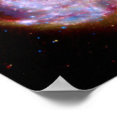 メシエ101渦巻銀河 - ハッブル宇宙望遠鏡の写真 ポスター (角)
