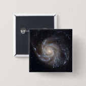 メシエ101、ピンホイール銀河系 缶バッジ (正面&裏面)