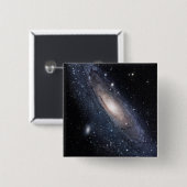 メシエ31アンドロメ素晴らしダの銀河系 缶バッジ (正面&裏面)