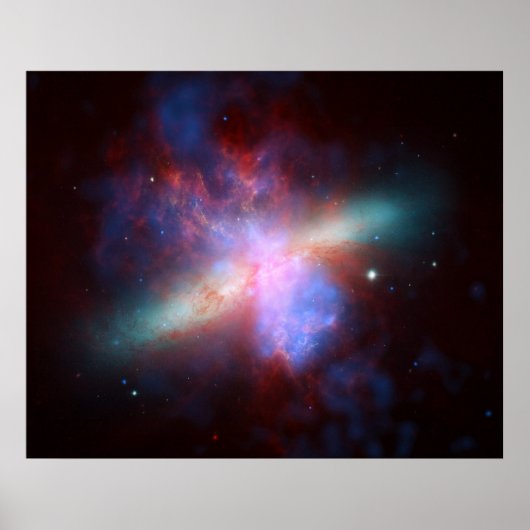 メシエ82宇宙銀河系 ポスター (正面)