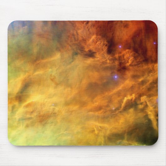 メシエ8 ラグーン星雲 - NASA ハッブル宇宙望遠鏡写真 マウスパッド (正面)