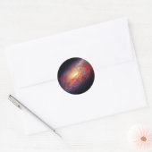 メシエ M106 渦巻銀河 宇宙写真 ラウンドシール (封筒)