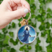 メシヤ・イエスキリストの優雅さと静穏アート キーホルダー (手)