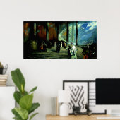 メシヤ – ポスター(Ghenadie Sontuによる油彩画) ポスター (ホームオフィス)