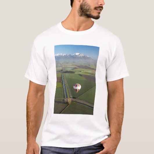 メシュエン近くの熱気球、カンタベリー Tシャツ (正面)