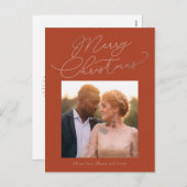 メシンプルッセージ編集可能色の休日はがき シーズンポストカード (正面/裏面)