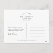 メシンプルッセージ編集可能色の休日はがき シーズンポストカード (裏面)