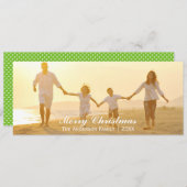 メシンプルリークリスマス – 4x8クリスマスカード シーズンカード (正面/裏面)