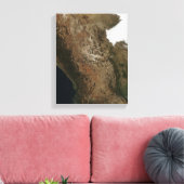 メシ中部の風景の衛星表示 キャンバスプリント (インサイチュ (リビング))