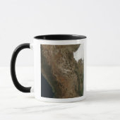 メシ中部の風景の衛星表示 マグカップ (左)