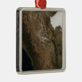 メシ中部の風景の衛星表示 メタルオーナメント (右)