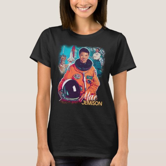 メジェミソン・トリビュート、黒人歴史、宇宙飛行士 Tシャツ (正面)
