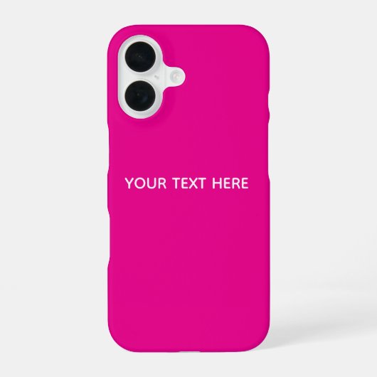 メジェンタの招待状ポストカードをオリジナルで作ろう iPhone 16ケース (裏面)