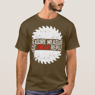 メジャーのカットウェアの繰り返し Tシャツ