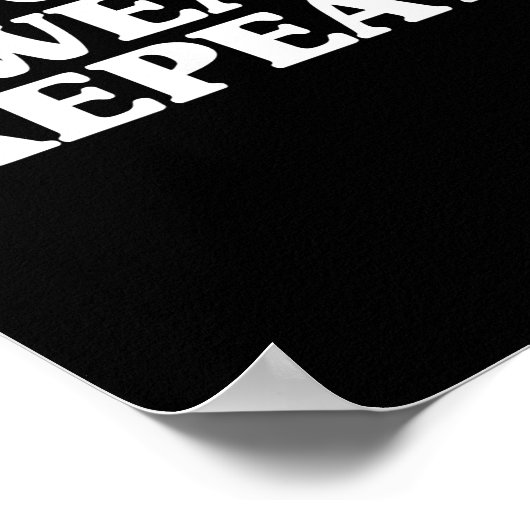 メジャーカットウェア繰り返し父の日の木工 ポスター (角)