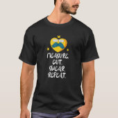 メジャーカットウェア繰り返し父の日の木工 Tシャツ (正面)