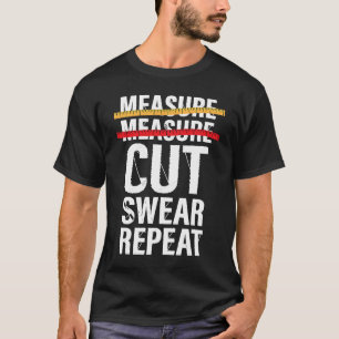 メジャーカットウェア繰り返し裁縫テープドレスメーカーQ Tシャツ