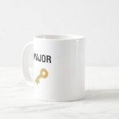メジャーキー コーヒーマグカップ (正面左)