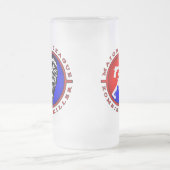 メジャーリーグのゾンビのキラーロゴのマグ フロストグラスビールジョッキ (中央)