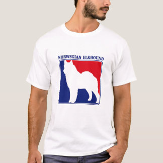 メジャーリーグのノルウェーのエルクハウンドのTシャツ Tシャツ