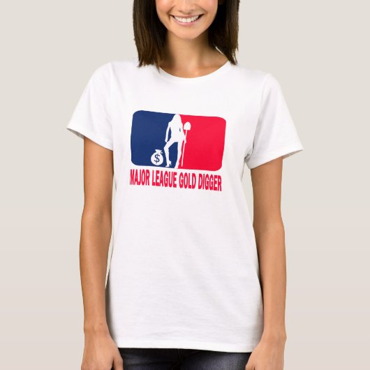 メジャーリーグの金鉱掘り Tシャツ (正面)