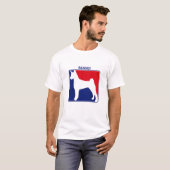 メジャーリーグのBasenjiのTシャツ Tシャツ (正面フル)