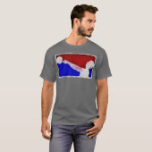 メジャーリーグのKettlebellの持ち上がること Tシャツ (正面フル)