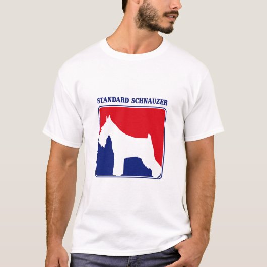 メジャーリーグ標準シュナウツァーのTシャツ Tシャツ (正面)