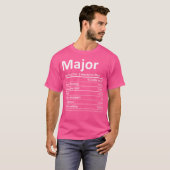 メジャー・ニュートリション 楽しい 誕生日 名前入り パーソナライズ グッズ Tシャツ (正面フル)