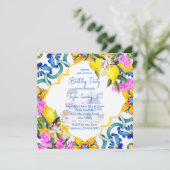 メジ地中海のリカのタイルの誕生日パーティー 招待状 (スタンド正面)