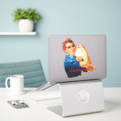 メスのエンパワーメントThunder_Cove シール (デスク上のノートパソコン)