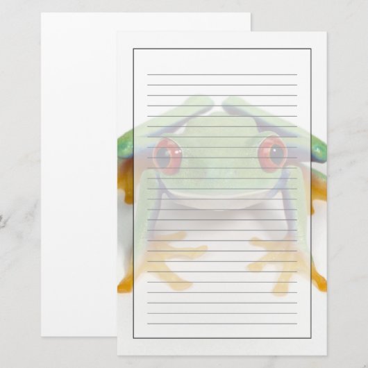 メスのカエル 便箋 (正面/裏面)