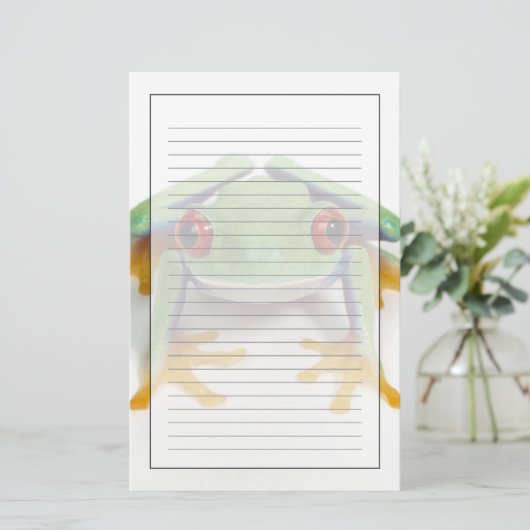 メスのカエル 便箋 (スタンド正面)