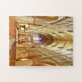 メスのカテドラルのインテリア、フランス ジグソーパズル (横)