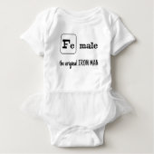 メスのスポーツパン鉄元素 ベビーボディスーツ (正面)