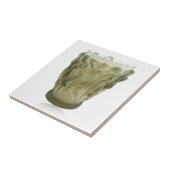 メスのダンサーが付いている澄んなアールデコのガラスつぼ タイル (側面)