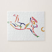 メスのバレーボール選手 ジグソーパズル (横)