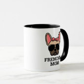 メスのライトファウンフランスのブルドッグフレンチドッグママ マグカップ (正面右)