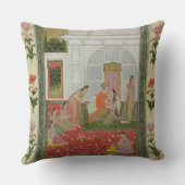 メスの付き添い人およびミュージシャンが付いているカップル クッション (裏面)