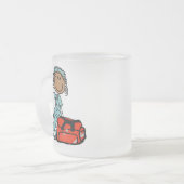 メスの呼吸療法士かEMT フロストグラスマグカップ (正面左)