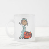 メスの呼吸療法士かEMT フロストグラスマグカップ (左)