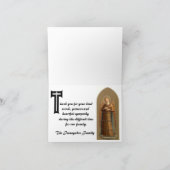 メスの家族のための悔やみや弔慰カード サンキューカード (内部)