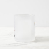 メスの棒の姿のゴルファー フロストグラスマグカップ (中央)