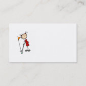 メスの棒の姿のゴルファー 名刺 (裏面)