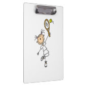 メスの棒の姿のテニス選手 クリップボード (右)